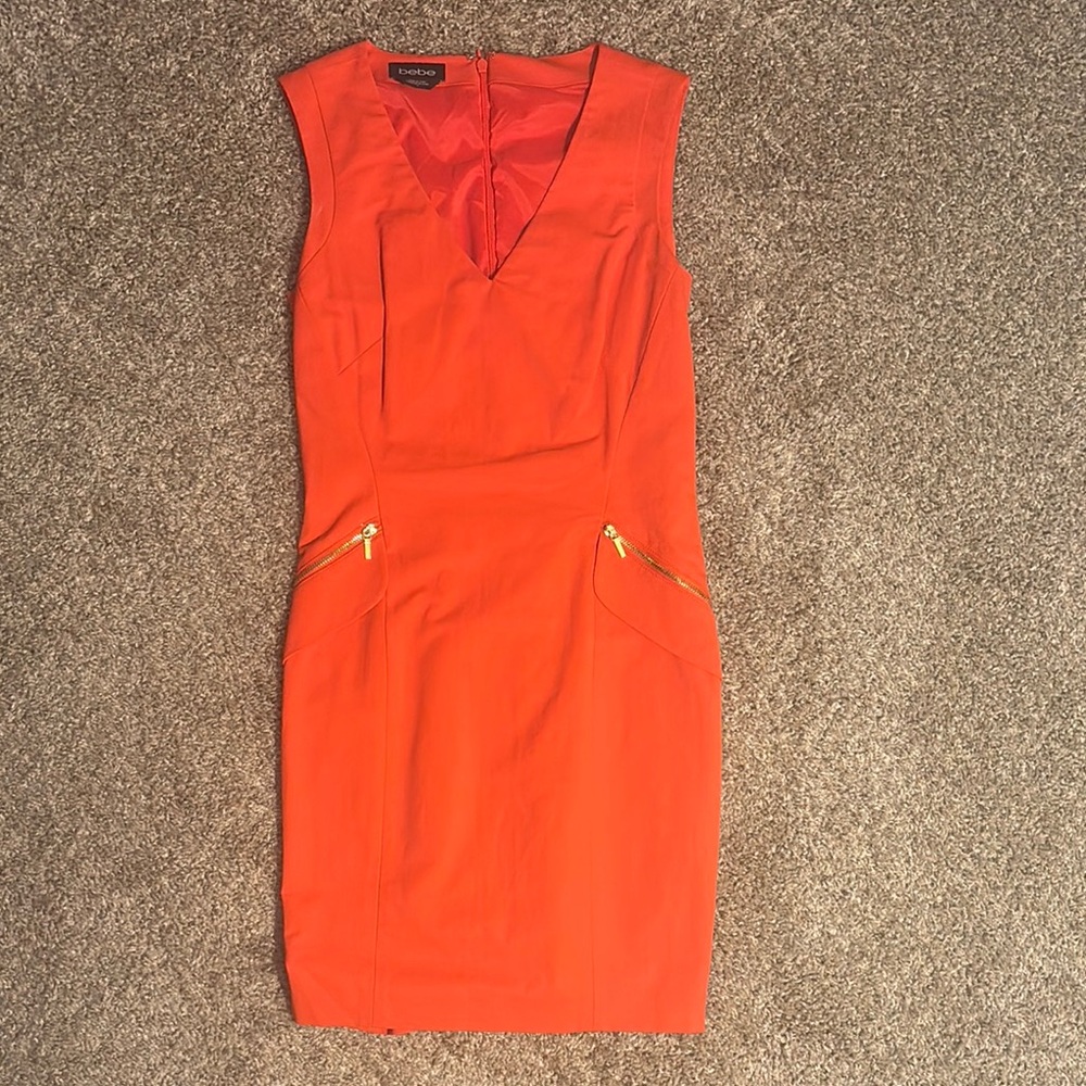 bebe Orange Mini Dress